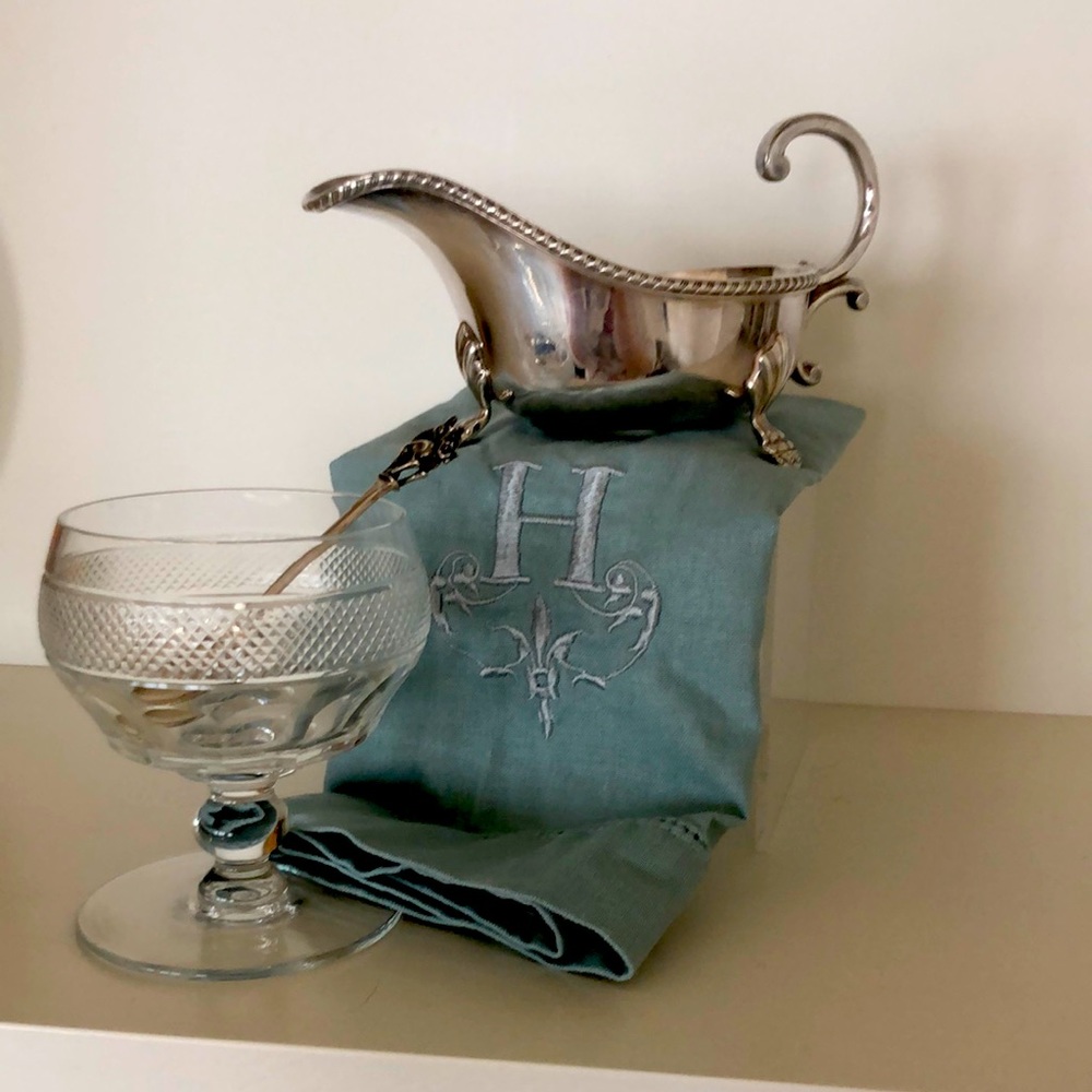Antique Sauce Boat Silver Plated